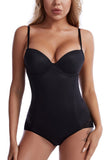 Black Control Tummy Push Up Seamless Shapewear