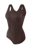 Coffee Push Up Control Tummy Buckle Waist Shapewear