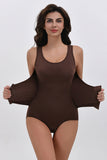 Coffee Push Up Control Tummy Buckle Waist Shapewear