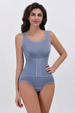 Coffee Push Up Control Tummy Buckle Waist Shapewear