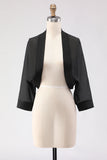Simple Black Long Sleeves Women Jacket