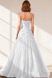Black Sweetheart Ruched Tulle Ball Gown Prom Dress