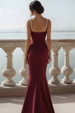 English Rose Mermaid Ruched Maxi Bridesmaid Dress with Beading