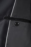 2-piece Black Shawl Lapel Double-Breasted Men's Suits