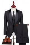 One Button Light Pink Shawl Lapel 3-Piece Men's Wedding Suits
