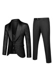 One Button Light Pink Shawl Lapel 3-Piece Men's Wedding Suits