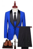 One Button Light Pink Shawl Lapel 3-Piece Men's Wedding Suits