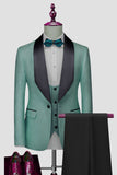 One Button Light Pink Shawl Lapel 3-Piece Men's Wedding Suits