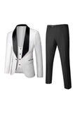 One Button Light Pink Shawl Lapel 3-Piece Men's Wedding Suits