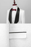 One Button Light Pink Shawl Lapel 3-Piece Men's Wedding Suits
