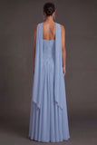 Butter Yellow Strapless Ruched A Line Long Wedding Guest Dress with Slit