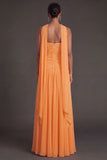 Butter Yellow Strapless Ruched A Line Long Wedding Guest Dress with Slit