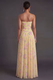 Convertible Pink Red Floral One Shoulder Long Beach Wedding Guest Dress with Slit