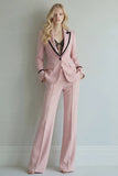 Ivory 2 Piece Single Breasted Peak Lapel Women Formal Suits