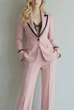 Ivory 2 Piece Single Breasted Peak Lapel Women Formal Suits