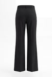 Black 2 Piece Double Breasted Peak Lapel Ruffled Women Formal Suits