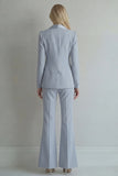 Blue Peak Lapel 2 Piece Double Breasted Business Suits
