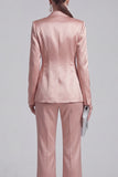 White Peak Lapel Long Sleeves 2 Piece Business Suits