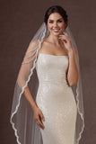 White Sheath Cold Shoulder Backless Sleeveless Midi Wedding Dress