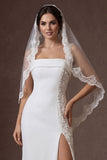Sparkly Sequined White Sheath Strapless Long Wedding Dress with Slit
