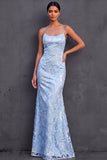 Yellow Spaghetti Straps Sheath Sleeveless Long Wedding Guest Dress