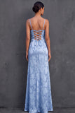 Yellow Spaghetti Straps Sheath Sleeveless Long Wedding Guest Dress