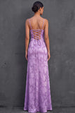 Yellow Spaghetti Straps Sheath Sleeveless Long Wedding Guest Dress