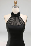 A Line White Halter Neck Backless Sleeveless Short Bridal Shower Dress