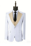 Shawl Lapel Dark Green 3 Piece One Button Men's Prom Suits