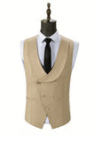 Shawl Lapel Dark Green 3 Piece One Button Men's Prom Suits