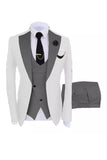 Shawl Lapel Dark Green 3 Piece One Button Men's Prom Suits