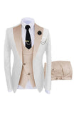 Shawl Lapel Dark Green 3 Piece One Button Men's Prom Suits