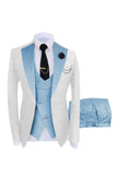 Shawl Lapel Dark Green 3 Piece One Button Men's Prom Suits