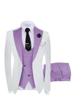 Shawl Lapel Dark Green 3 Piece One Button Men's Prom Suits
