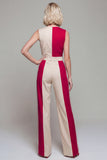 Double Breasted Light Khaki Sleeveless 2 Piece Work Suits