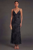 Sage Green Mermaid Floral Long Wedding Guest Dress