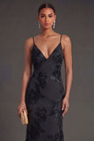 Sage Green Mermaid Floral Long Wedding Guest Dress