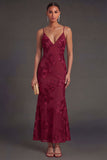 Sage Green Mermaid Floral Long Wedding Guest Dress