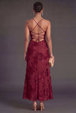Sage Green Mermaid Floral Long Wedding Guest Dress