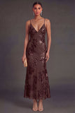 Sage Green Mermaid Floral Long Wedding Guest Dress