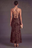 Sage Green Mermaid Floral Long Wedding Guest Dress