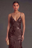 Sage Green Mermaid Floral Long Wedding Guest Dress