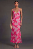 Sage Green Mermaid Floral Long Wedding Guest Dress