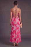 Sage Green Mermaid Floral Long Wedding Guest Dress
