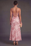 Sage Green Mermaid Floral Long Wedding Guest Dress