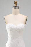 Sweetheart Floral A Line Appliqued Ruffled Short Little White Dress