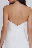 Bodycon Ivory Short Strapless Backless Little White Dress