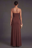Front Twisted Mermaid Long Formal Dress with Slit