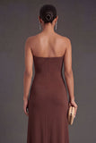 Front Twisted Mermaid Long Formal Dress with Slit