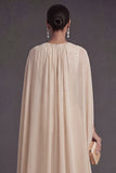 Appliqued Champagne Corset Long Formal Jumpsuits